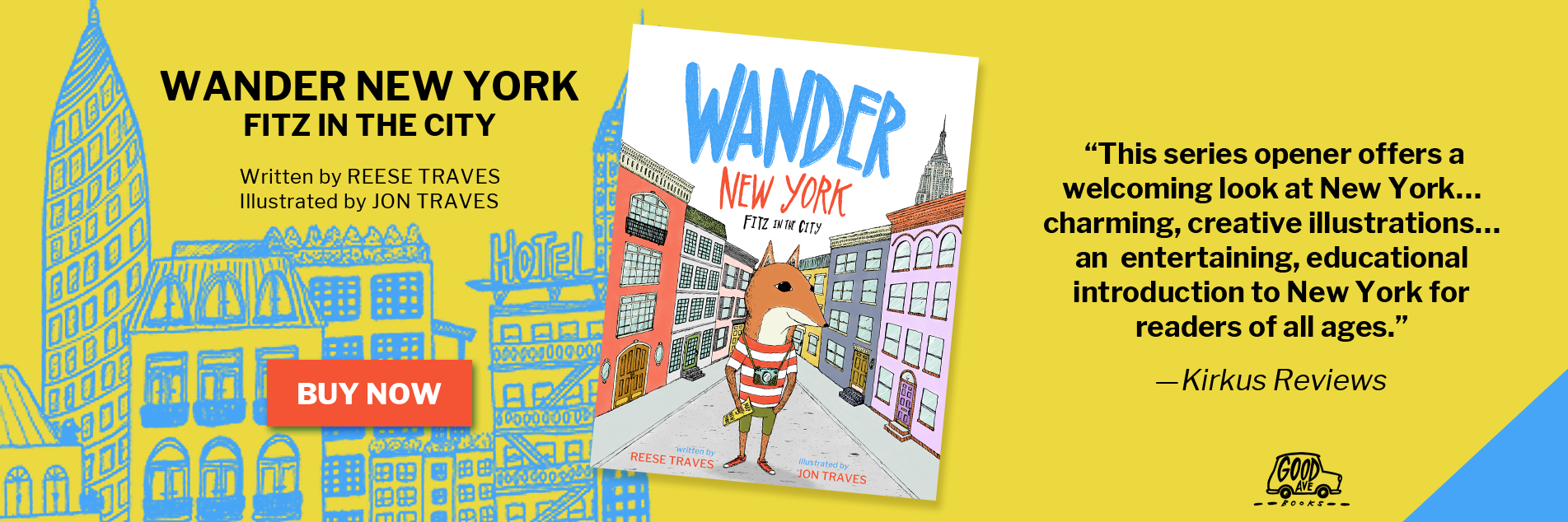 Jon Traves - Picture Book Illustrator - Buy Wander New York Book Now